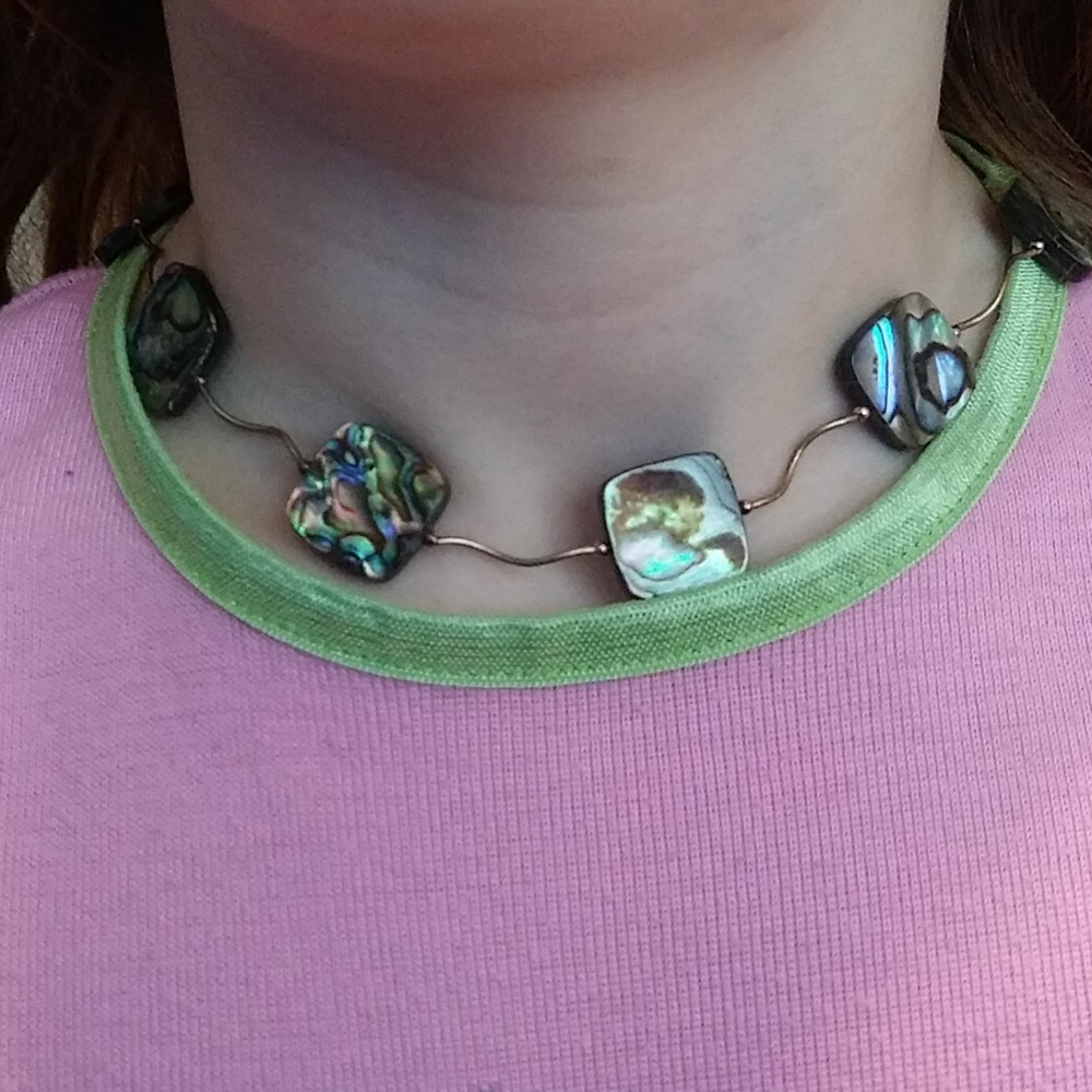 Handmade Abalone Necklace/choker - Picture 3 of 4